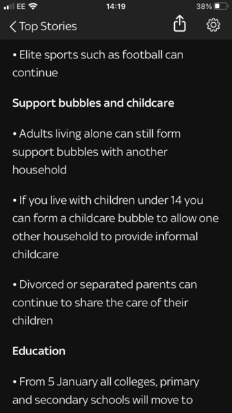 Childcare Bubble