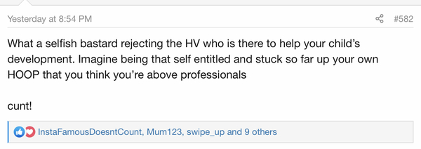 To think Mumsnet isn't any better than Tattle life?