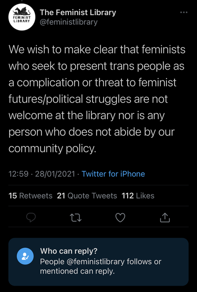 The Feminist Library Has Fallen