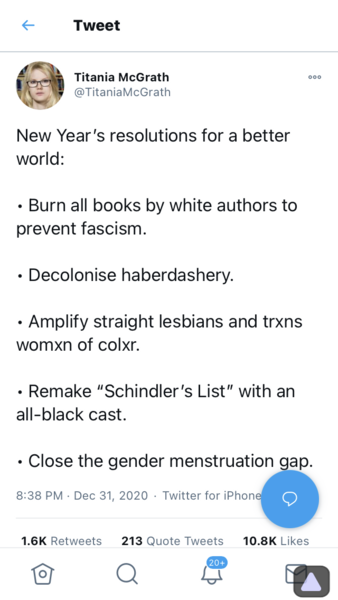 "Write a list of things you would never believe. Because it is possible that in the next year, you will either believe them or be forced to say you believe them."