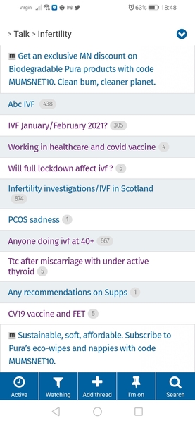 Has anyone else got these unhelpful threads in Infertility?