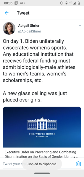 Biden will address your 'gender identity' rather than your sex.