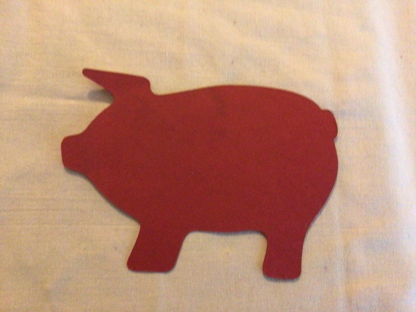 Strange bookmark found in a book.