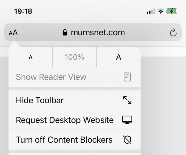 Is there a way to hide topics on the mobile site?