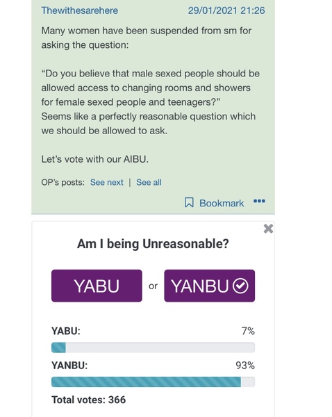 AIBU to think women should not be banned from Social media for asking the question - Thread 3