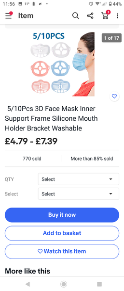 Reusable face covering
