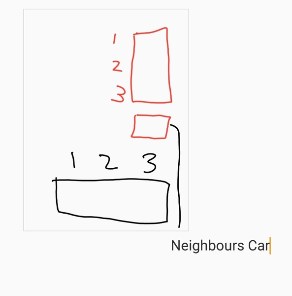 WIBU to say something to neighbour (Parking thread)
