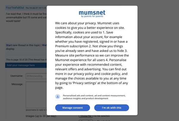 Cookie message all the time?