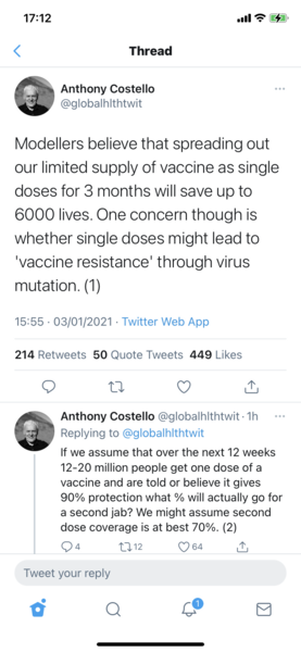 Second vaccine appointment cancelled