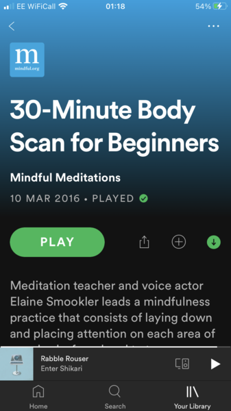 Meditating