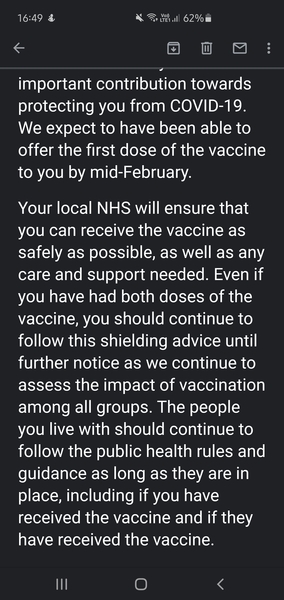 When restrictions ease after vaccination ...