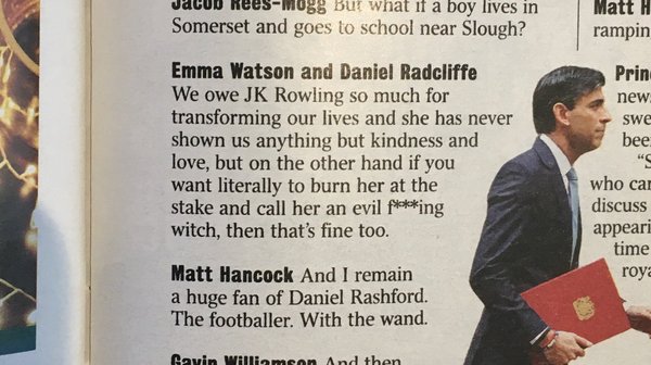 Ron (Rupert Grint) Wesley now in the NME, with rehashed Times article.