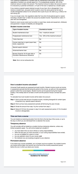 Universal credit question help