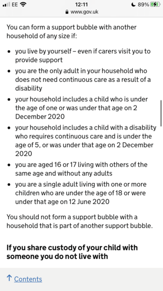 People using 'bubbles' as a way of not social distancing