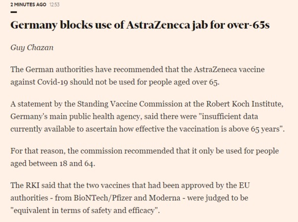 Why should the UK vaccine supply be diverted to Europe?