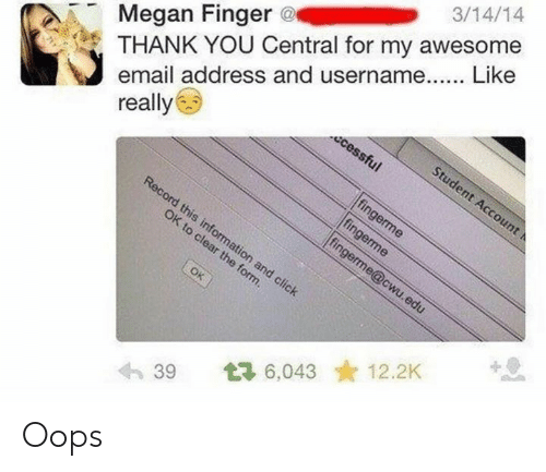 To think that she should just stop commenting on my name?
