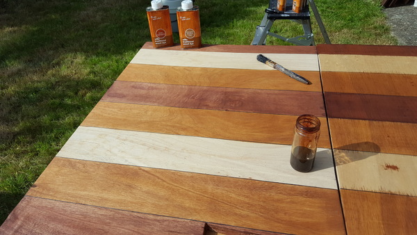 How to lighten wood stain colour