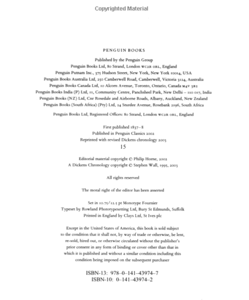 Different versions of Dickens - help!