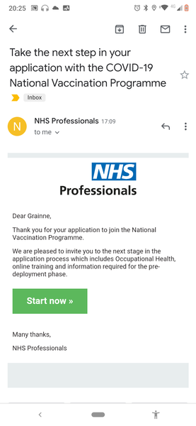 How are people’s vaccinator job applications going?