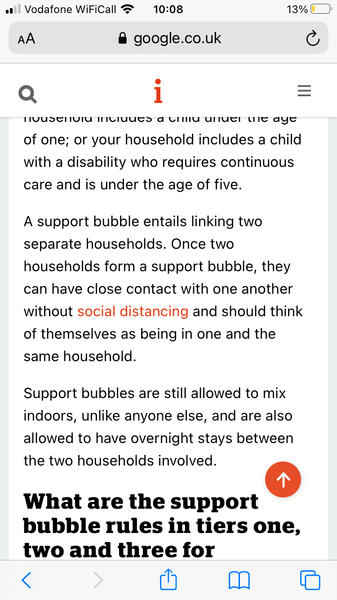 People using 'bubbles' as a way of not social distancing