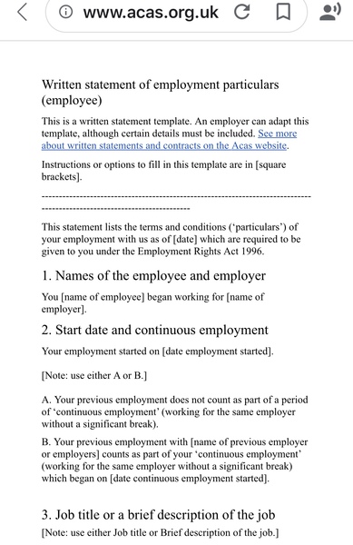 Where can I find a template for an employee contract?
