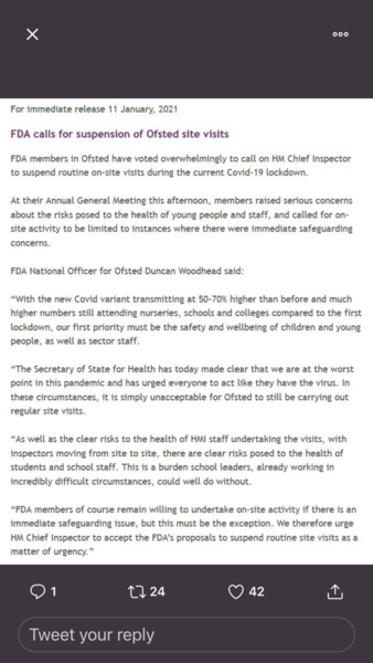 The Forty First Republic - Gav encourages parents to report schools to OFSTED