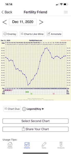 Bfp and temp dropping