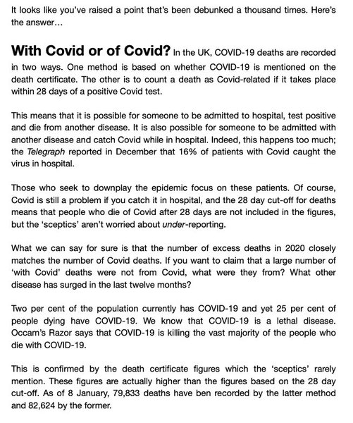 X,XXX deaths within 28 days of a positive Covid test...