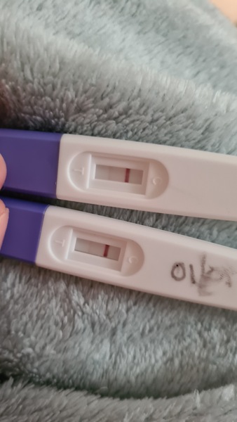 Weord pregnancy test result
