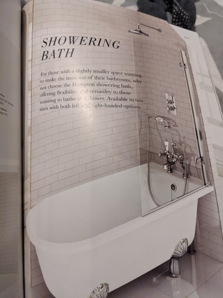 Brushed brass bathroom fittings