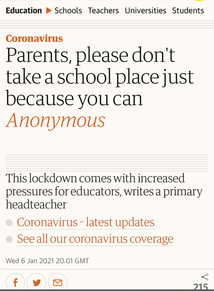 One key worker, child should stay home