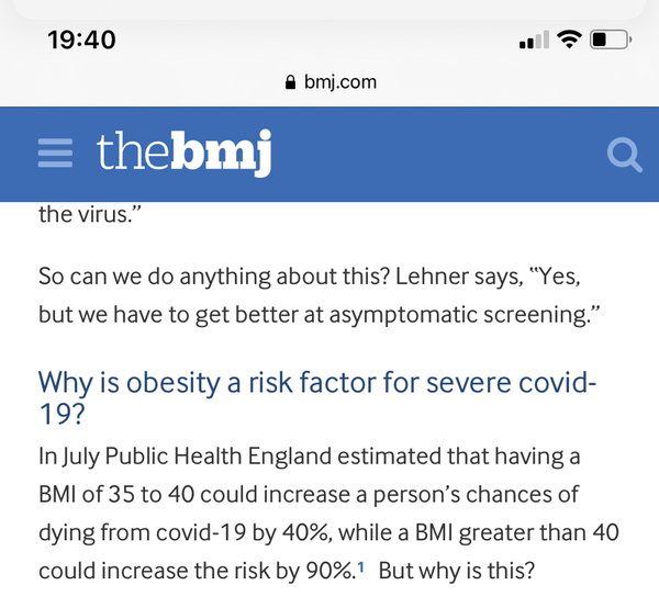 Talking about weight and covid