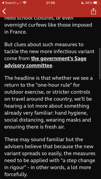 To say if they bring in the "only one hour a day outside" guidance I am NOT going to follow it