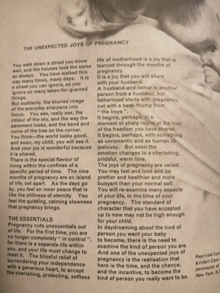 Mother and baby advice from 1960 - ask away!