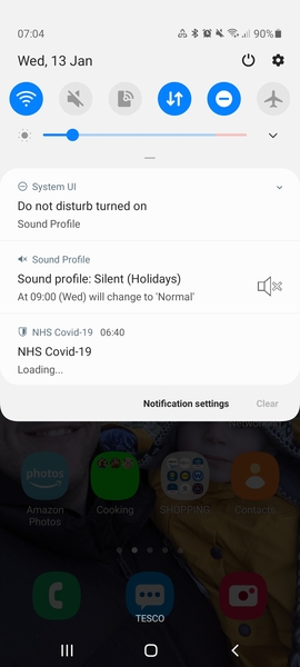 NHS app query