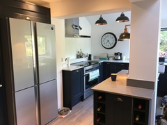 Navy kitchen