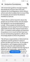 to think Derbyshire police need to read the LAW and understand that you can't fine people when they are not breaking it