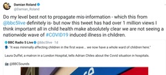 Reassuring news from a paediatrician
