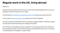 U.K. enforced quarantine