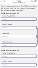 Email vaccine invite