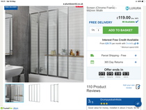 Shower ledge over bath to give elbow room