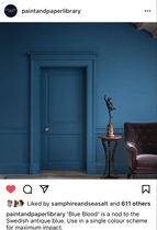 Colours in a dark hallway with picture and dado rails