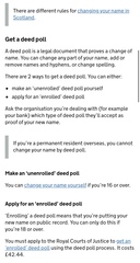 Name change by Deedpoll