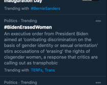 Biden has completely obliterated woman’s sex based protections as he said he would do.