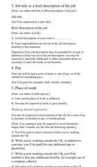 Where can I find a template for an employee contract?
