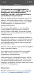 What has your work done with regards to COVID