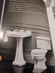 Brushed brass bathroom fittings