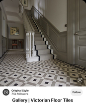 Colours in a dark hallway with picture and dado rails