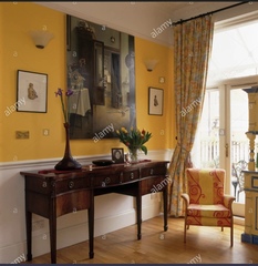 Paint colours for a dark hallway with dado and picture rails