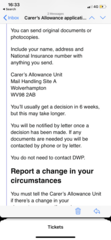 Carer’s allowance